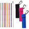 Buyer Star 6 Set Pailles métalliques réutilisables Rétractable Portable Pailles, Pailles Télescopiques Acier Inoxydable avec Brosse de Nettoyage