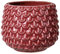 Bloomingville Vaso Pinecone - per Fiori da Interno e Piante da Interno, Piante grasse, Cactus, Orchidee S (9,5 cm ø), Rosso, Ceramica Gres
