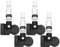 4x RDKS TPMS Reifendrucksensor Reifendruckkontrollsystem Metallventil Silber kompatibel mit Compass Pacifica