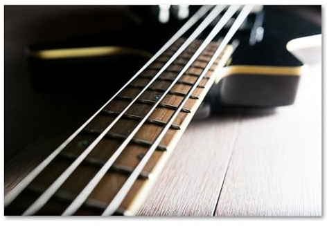 Postereck - 3431 - E Bass Gitarre, Musik Instrument Rock n Roll - Wandposter Fotoposter Bilder Wandbild Wandbilder - Poster - 4:3-61,0 cm x 45,5 cm