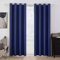 MIULEE Vorhänge Dunkelblau Blickdicht mit Ösen, Schöner Weicher Verdunklungsvorhänge zum Verdunkeln von Räumen, 2er Set Gardinen Abdunkelnd Schlafzimmer Wohnzimmer Thermovorhang Kälteschutz 140X260 CM