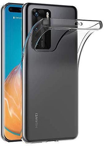 AICEK Hülle Compatible für Huawei P40 Pro Transparent Silikon Schutzhülle für Huawei P40 Pro Case Clear Durchsichtige TPU Bumper P40 Pro Handyhülle (6,1 Zoll)