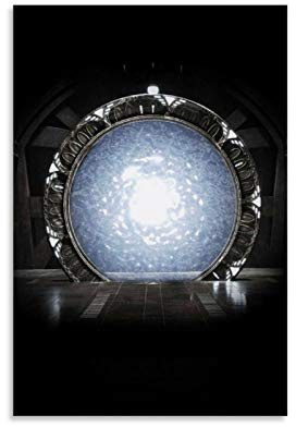 SDFSDF Stargate Universe Leinwand-Wandkunst, Vintage-Reiseposter, Bilddruck für Zuhause, Büro, dekorative Poster, 50 x 75 cm