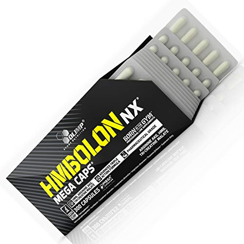 HMBOLON | HMB + L-Arginin + Tri-Kreatin-Malat | Anabole + Antikatabolische Pillen | Fatburner und Muscle Mass Builder | Kein Kasten (180 Kapseln)
