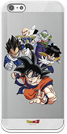 iPhone 5-5S Case - SE Official Dragon Ball Z Warriors to Protect Your Mobile Phone Flexible Silicone Case Official Licensed by Dragon Ball