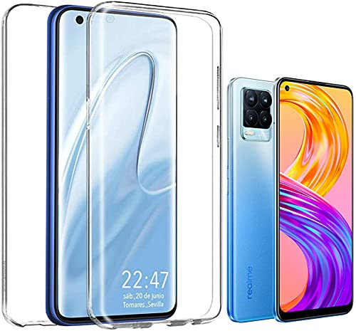 Movilshop Funda 360 [Realme 8-8 Pro] PC + TPU Carcasa Doble Cara 360 de Silicona Delantera + Trasera Rigido Silicona Reforzada Transparente para Smartphone