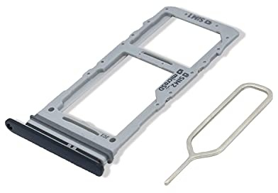 Eonpam SIM Kartenrahmen für (Samsung Galaxy S20 / S20+ Plus / S20 Ultra) Originale Qualität Ersatz Karten rahmen Inkl SIM Kartenschlitz Pin (Schwarz)