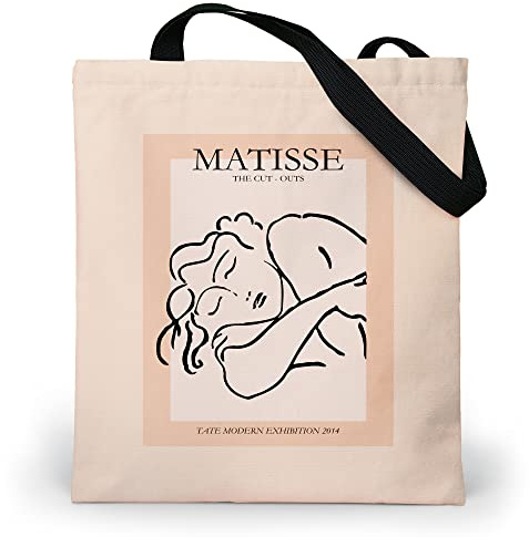 Loxato Tote Bag mit Reißverschluss - Schultertasche Damen mit Reißverschluss - Wasserdichtes Oxford-Gewebe - Stofftasche Bedruckt - Umhängetasche Groß B37 H42 cm - Beuteltasche Damen