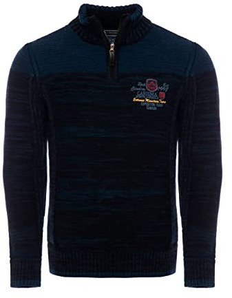 Carisma Strickpullover für Herren ? Herren Troyer mit Stickerei ? Angenehmer Regular Fit Pullover für Büro und Freizeit 7803
