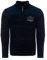 Carisma Strickpullover für Herren • Herren Troyer mit Stickerei • Angenehmer Regular Fit Pullover für Büro und Freizeit 7803 Navy M