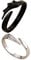 Holibanna Engel Teufel Liebhaber Ringe 2 Stück Engel Teufel Flügel Paar Casual Ring Verstellbar Schwarz Weiß Liebhaber Paar Offener Ring Schmuck Geschenk Verstellbarer Ringdekor