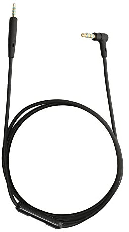 kwmobile Cavo Microfono Audio Compatibile con JBL E30 / E50 / E55BT / E65 BTNC/LIVE 500BT / TUNE 600 BTNC/LIVE 650 BTNC Cuffie - Cavetto di Ricambio 150cm con Telecomando Jack 3.5mm nero