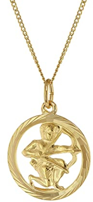 trendor Halskette mit Schütze Sternzeichen 333 Gold Ø 16 mm 41980-12-40