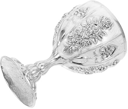 BESPORTBLE 1Pc Europäisches High-End-Weinglas Alte Modegläser Für Cocktails Hochzeit Tischdekoration Kelche Mittelalterlicher Martini-Kelch Edelstahl-Whisky-Schale Dekorative Weinschale