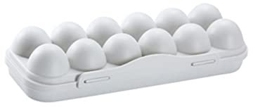 Cabilock 2 Piezas 12 Congelador Huevera Para Refrigerador Cartones De Reutilizables Cilantro Fresco Bandeja De De 12 Rejillas Cesta Mimbre Blanca Organicos Crujiente Orgánico