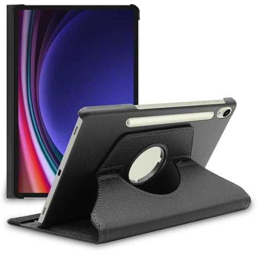 ebestStar - Cover per Samsung Galaxy Tab S9, 5G, Custodia Protezione Rotazione 360, Pelle PU, Nero