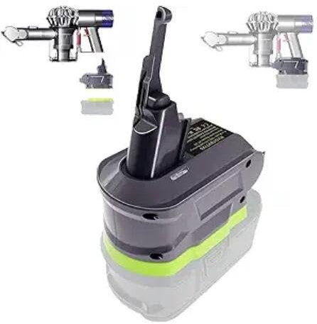 IZSOHHOME 3-in-1 Battery Adapter,Compatible with Dyson V6/V7/V8 Vacuum Cleaner, for Ryobi 18V Battery Convert,Battery Absolute Motorhead