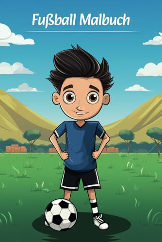Fußball Malbuch: 50 Fußballillustrationen für Kinder zum Ausmalen