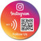 Wiederverwendbare Follower-Tap-Aufkleber für Instagram – 2 Aufkleber Pack – QR & Tap NFC Aufkleber – Follow us on Instagram Tap Sticker – iPhone & Android – Boost My Followers Aufkleber – zu Hause