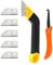 7pcs Grout Removal Tool, Grout Rake Removal Tool Tile Grout with 5 Pieces Extra Replacement Blades and 1 Tile Seam Hooking for Tile Grout Remover Cleaning