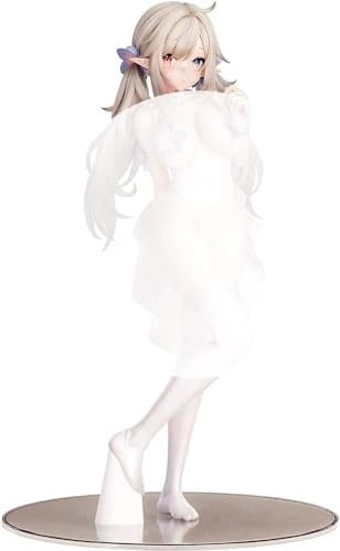 TIEFIT Anime Charakter Mädchen Original Pure White Erof 1/6 Actionfigur Realistische 25 cm Anime Charakter Abnehmbare PVC Niedliche Puppe Dekoration Modell Sammler Statue Spielzeug
