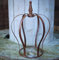 Large Rusty Wrought Iron Crown Garden Ornament, Outdoor Flower Planter, Rustic Metal Art Decoration
