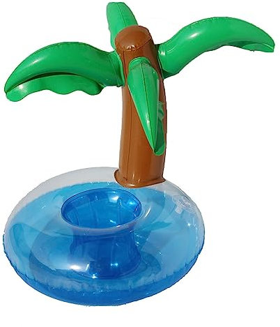 1 Stück Aufblasbarer Getränkehalter, Pool-Getränkehalter, Schwimmkörper für Partys, Aufblasbare Kokosnussbaum-Palme, Getränkeschwimmer für Schwimmbad