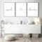 HTWLMM Coeur Amour Sweet Dreams Citations Minimaliste Noir Blanc Tableaux Affiche sans Cadre Toile Peintures Murale Art Salon Chambre Décor À La Maison (3X20X30CM,sans Cadre)