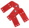 DOITOOL 2pcs Attic Ladder Hinge Replacement Kit Durable Hinges for Single Double Telescoping Ladders Easy Installation for Enhanced Safety and Stability