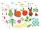 BESTonZON Blumen-wandaufkleber Für Kinderzimmer 1 Set Dschungel-wandtattoos Baby-wanddekoration Zum Abziehen