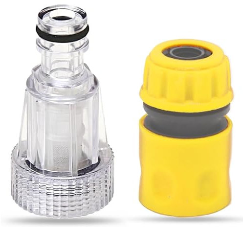 2 Pcs Pressure Washer Hose Fittings, 3/4 Inch Garden Hose Quick Connectors - for High-Pressure Washing - Easy to Install, Universal Compatibility