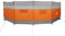 vidaXL Brise-vent de camping gris et orange 510x153 cm imperméable, brise-vent de plage, brise-vent de camping-car, brise-vent de tente