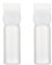DATSH 2 Pack Hair Dye Brush Bottle Root Comb Applicator Bottle - White, 6oz / 180ml, Plastic, Reusable, Water Outlet Comb, Hair Coloring & Scalp Treatment