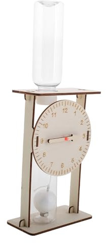 TOYANDONA 1 Satz Tropfende Uhr Aufblasbares Modell Uhrmacheruhr Mini-Uhren Lehrmaschinenuhr Grundschuluhren Unterrichtsmaterial Uhr Spaß Uhren Wasseruhren Uhren Für Schulbedarf Holz Beige