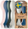 Light My Fire Couvert Camping - Set Couverts Voyage 4 Sporks - Couverts Camping 3 en 1 - Cuillère Fourchette Couteau Camping - Couvert Plastique Reutilisable 100% sans BPA (4-pack Meadow)