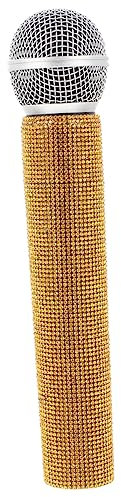 DRESSOOS Simuliertes Mikrofon Karaoke Mikrofone Vorgeben Gefälscht Stimme Kinderspielzeug Kindermikrofon Mikrofone Mikrofon Für Mikrofon-Requisiten Für Diamant Golden