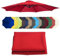 Tissu De Remplacement Pour Parasol Déporté (2/2.3/2.5/2.7/3/3.50m) Toile De Rechange Pour Parasol, Bâche De Remplacement Pour Parasol Déporté, Pour Terrasse/Jardin/Piscine(Red,8 ribs-350cm/11.4ft)