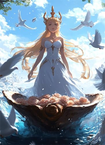 Puzzle 6000 Teile Karikatur Puzzle Erwachsene, Holzpuzzle Klassische Puzzles Schönheit Jigsaw Puzzles für Erwachsene, Clevere Rätsel Wooden Jigsaw, Geschicklichkeitsspiel für die Ganze Familie g-614