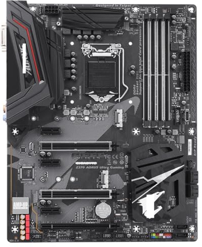 Motherboard Fit for GIGABYTE Z370 AORUS Ultra Gaming for Intel Z370 LGA 1151 with I/O Back Plate Shield - Industrial Packaged，Non-Original Packaging