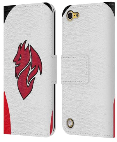 Head Case Designs Offizielle AC Milan Away 2025/26 Wappen-Set Leder-Wallet-Hülle Kompatibel mit Apple iPod Touch 5G 5th Gen