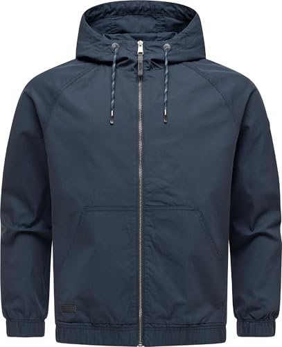 Ragwear Herren leichte Übergangsjacke kurze Jacke mit verstellbarer Kapuze Roog YOUMODO S-6XL
