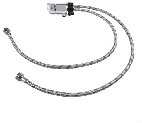 Mischbatterie Duscharmatur G1/2 mit 80 cm Schlauch, Zinklegierung Sprinkler Set für Wohnmobil, Friseursalon und Shampoo Liege