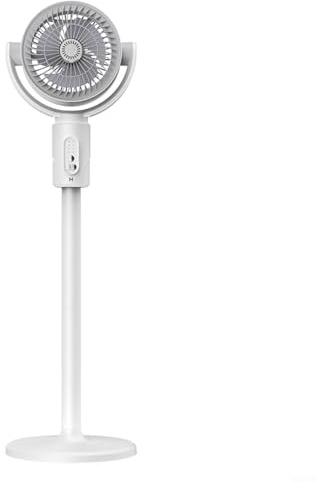 Tidgel Adjustable Pedestal Fan with Remote, 430CFM Air Circulator, Speeds, 180° Oscillation, 3 Height Settings, 12H Timer, Black
