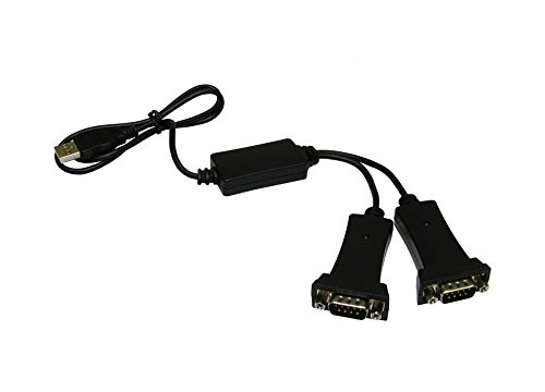 rhinocables USB to Dual Double Serial RS232 Ports DB9 Adapter Converter | Wide Compatibility; Unlock the potential of your devices with support for Windows 98SE to Windows 7 in both 32 and 64 bit