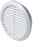 Rejilla para respiradero Raund 110, aplique de pared y suelo de ventilación redonda para techo de plástico blanco (T77)