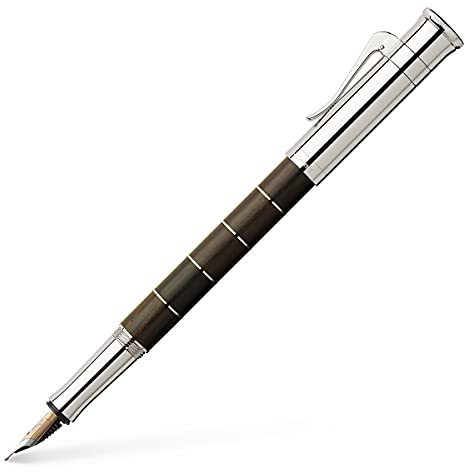 Graf von FABER-CASTELL 145803 - Füllfederhalter Classic Anello Grenadill, Federbreite B