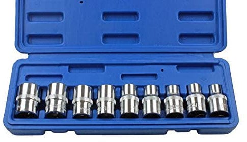 US PRO 9pc 1/2 Dr Star E Torx Socket Set E10 - E24 1390