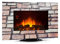 Klarstein Colmar - Elektrischer Kamin, E-Kamin, Elektrokamin, Heizlüfter, Glas, bis 2000 Watt, 7 LED-Farben Hintergrundbeleuchtung, Flammeneffekt, Steindekor, inkl. Fernbedienung, grau