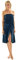 aqua-textil Wellness Saunakilt Damen 90 x 150 cm dunkel blau Baumwolle Saunasarong Frottee Kilt Langer Schnitt