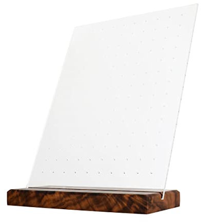 GemeShou Exposition d'oreilles en bois de noyer, porte-oreilles en bois pour épingles, table d'exposition d épingles de bijoux pour la présentation【bois de noyer】